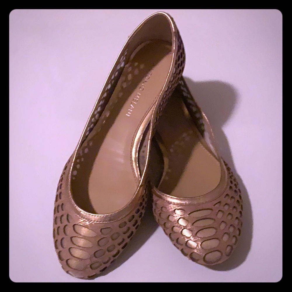 Antonio Melani Gold Besse Flats